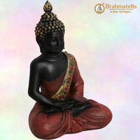 Meditating Buddha Figurine - POLYRESIN by Brahmatells