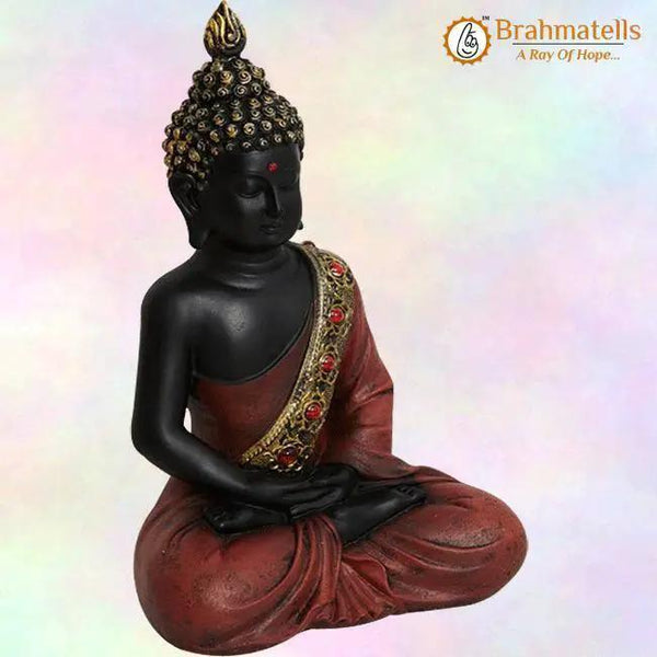 Meditating Buddha Figurine - POLYRESIN by Brahmatells