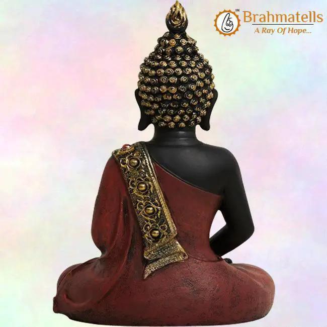 Meditating Buddha Figurine - POLYRESIN by Brahmatells