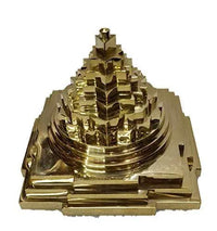 Meru Shree Yantra (Brass-Gold) by Brahmatells