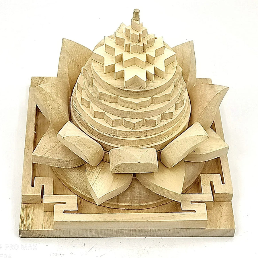 Meru Shriparni Shri Yantra (Wood) by Brahmatells