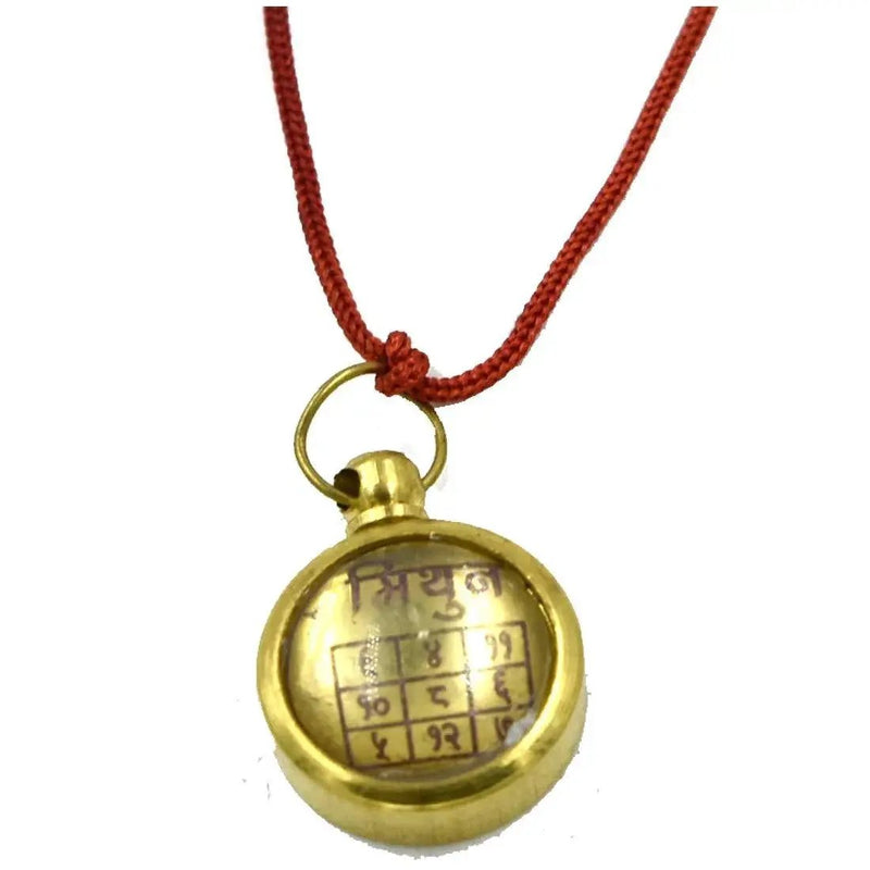 Mithun Rashi Astadhatu Brass Yantra Locket/Gemini Zodiac Sheild Yantra by Brahmatells