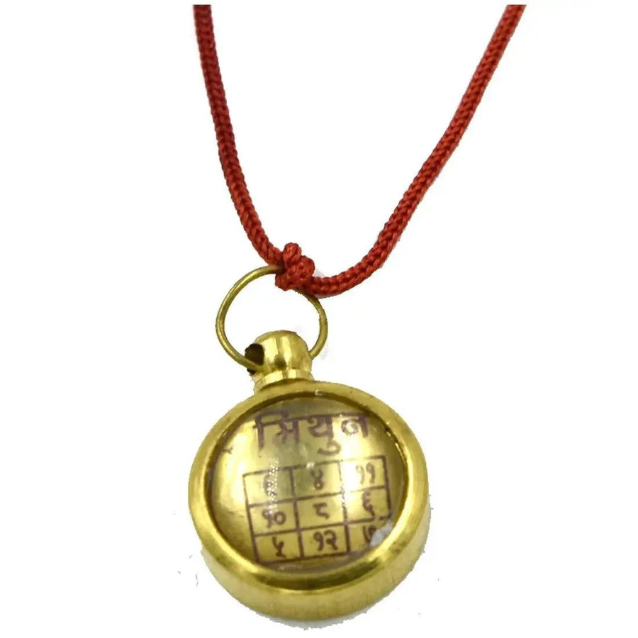 Mithun Rashi Astadhatu Brass Yantra Locket/Gemini Zodiac Sheild Yantra by Brahmatells