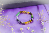 Money Magnet Bracelet | Pyrite, Citrine, Aventurine, Amethyst by Brahmatells