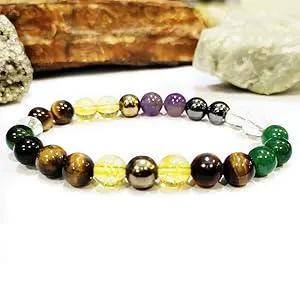 Money Magnet Bracelet | Pyrite, Citrine, Aventurine, Amethyst by Brahmatells
