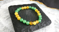 Money Magnet Citrine & Green Aventurine Bracelet | Wealth & Success by Brahmatells