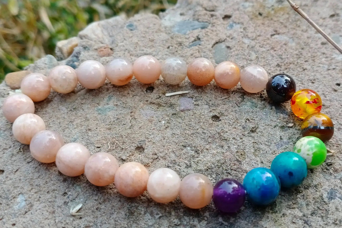 Moonstone Bracelet - Semi-Precious Stone for Elegance & Luck by Brahmatells