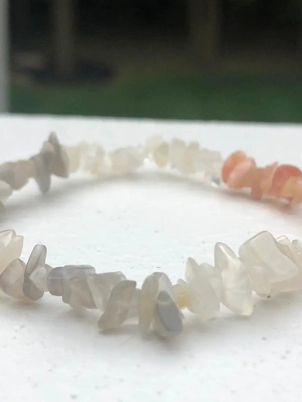 Moonstone Chip Bracelet | Handcrafted Elegance for New Beginnings by Brahmatells