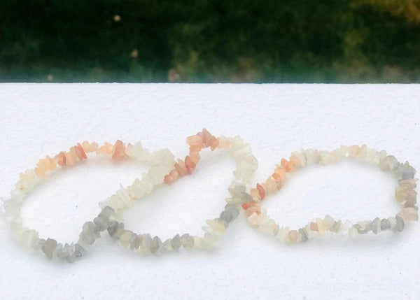 Moonstone Chip Bracelet | Handcrafted Elegance for New Beginnings by Brahmatells
