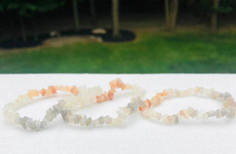 Moonstone Chip Bracelet | Handcrafted Elegance for New Beginnings by Brahmatells