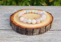 Morganite Beryl Bracelet | Boho-Chic Love & Healing Accessory by Brahmatells