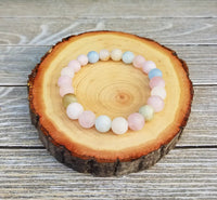 Morganite Beryl Bracelet | Boho-Chic Love & Healing Accessory by Brahmatells