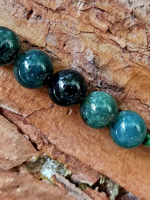 Moss Agate Band - Natural Harmony & Wellness | Brahmatells by Brahmatells