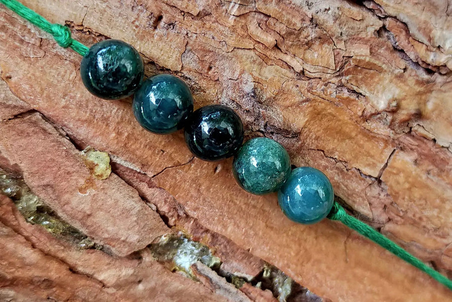 Moss Agate Band - Natural Harmony & Wellness | Brahmatells by Brahmatells