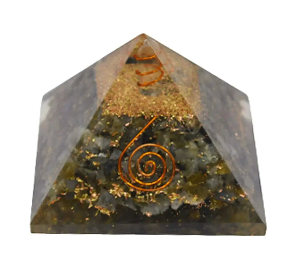 Moss Agate Crystal Pyramid for Reiki Healing, Metaphysical Healing and Protection by Brahmatells