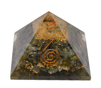 Moss Agate Crystal Pyramid for Reiki Healing, Metaphysical Healing and Protection by Brahmatells