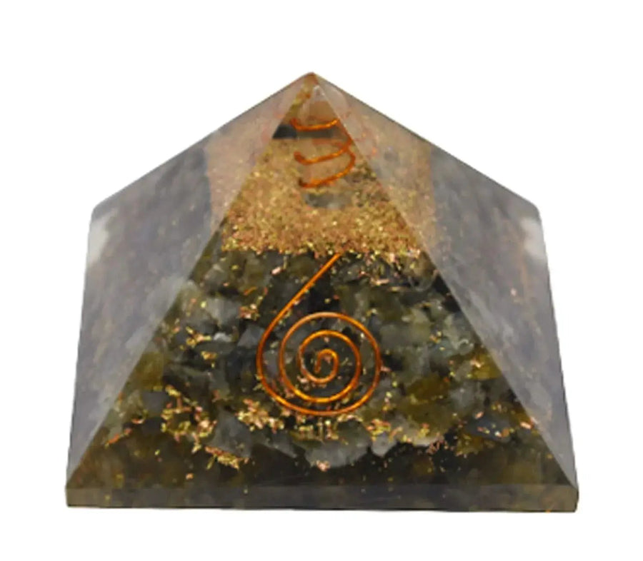 Moss Agate Crystal Pyramid for Reiki Healing, Metaphysical Healing and Protection by Brahmatells