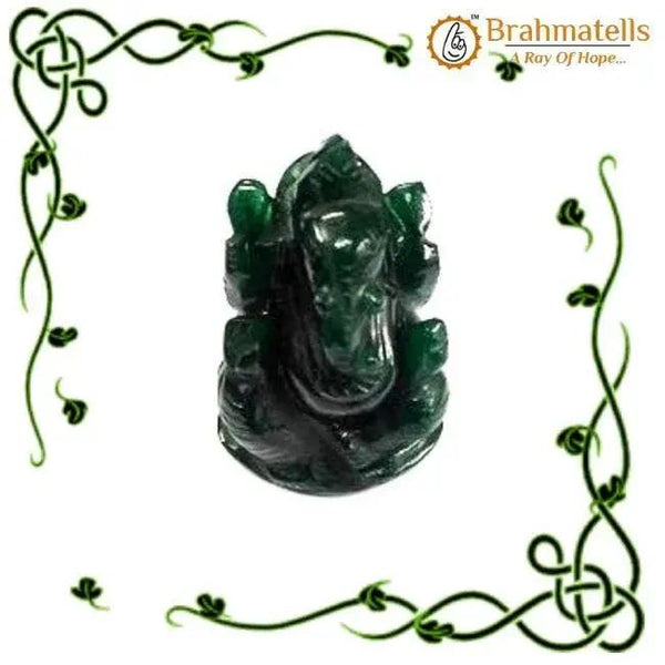 Moss Agate Ganesha Idol for Prosperity & Harmony | Brahmatells by Brahmatells