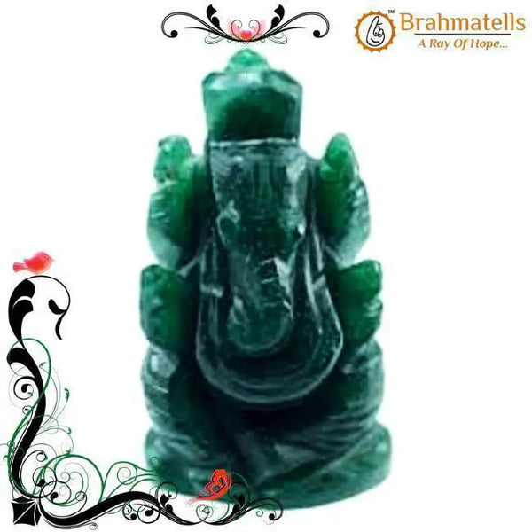 Moss Agate Ganesha Idol for Prosperity & Harmony | Brahmatells by Brahmatells