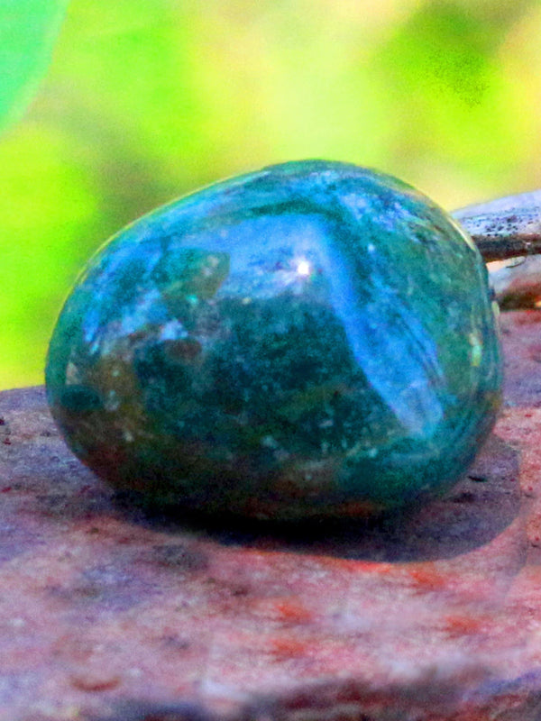 Moss Agate Tumble Stone - Nature's Harmony | Brahmatells by Brahmatells