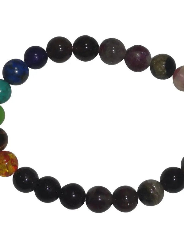 Watermelon Tourmaline Chakra Bracelet – Colorful Energy Balance by Brahmatells