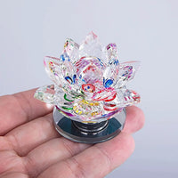 Multicolor Crystal Lotus with Rotating Stand | Brahmatells by Brahmatells