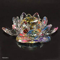 Multicolor Crystal Lotus with Rotating Stand | Brahmatells by Brahmatells
