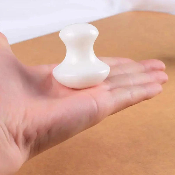 Mushroom Head Jade Massager | Brahmatells by Brahmatells