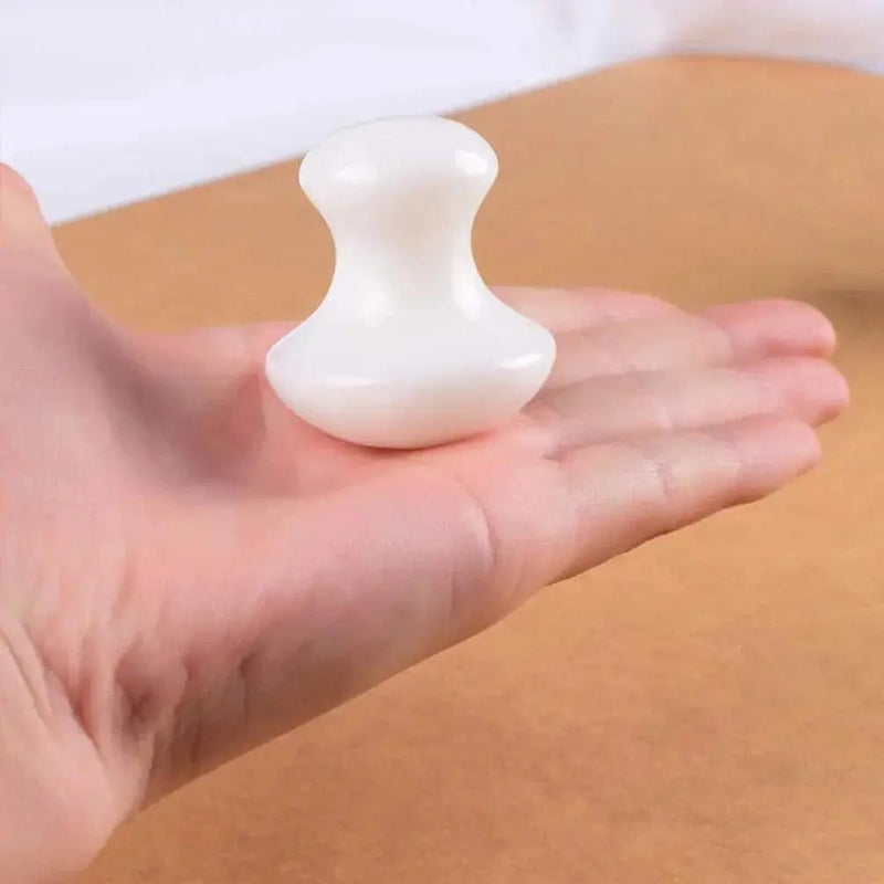 Mushroom Head Jade Massager | Brahmatells by Brahmatells
