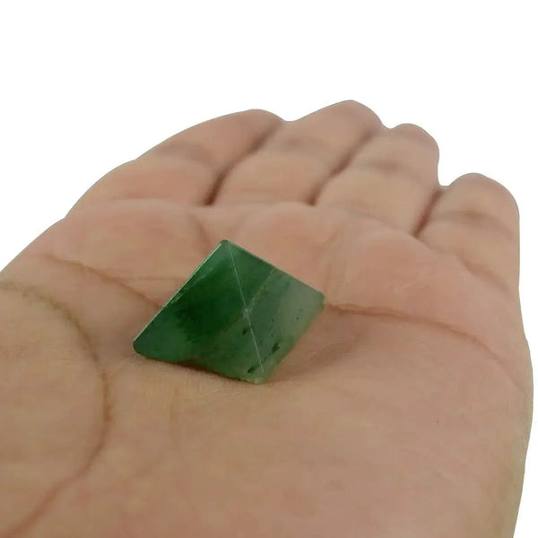 Natural Aventurine Reiki Healing and Crystal Healing Stone Pyramid ( Green) by Brahmatells
