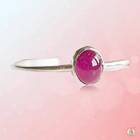 Natural Blush Ruby Manak Oval Ring - Brahmatells Astro Collection by Brahmatells