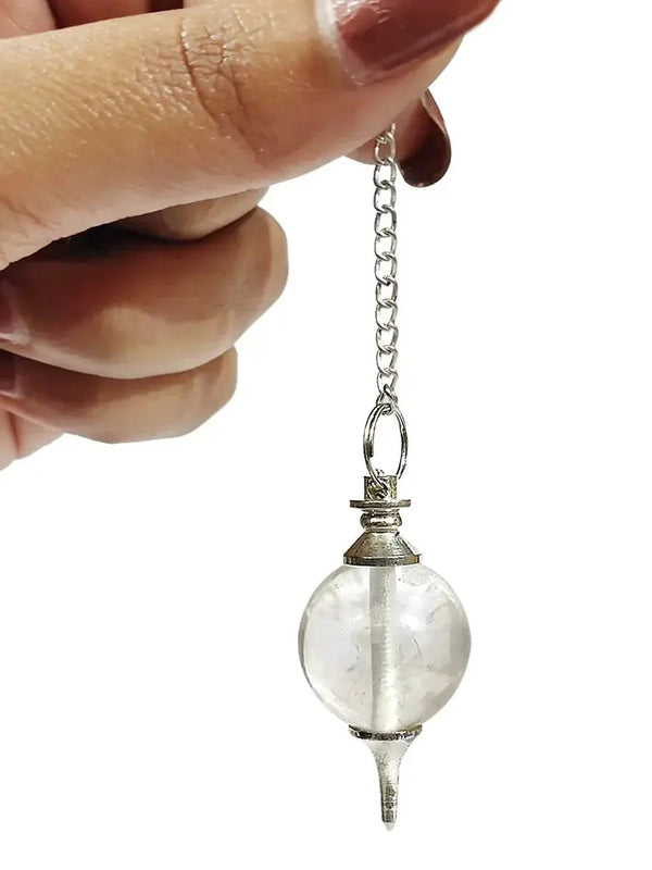 Natural Clear Quartz Pendulum for Dowsing & Meditation | Brahmatells by Brahmatells