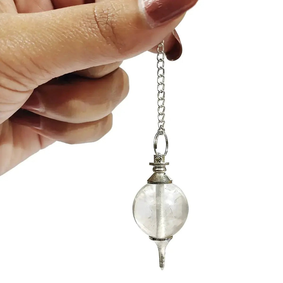 Natural Clear Quartz Pendulum for Dowsing & Meditation | Brahmatells by Brahmatells