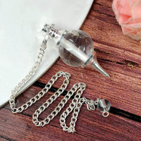 Natural Clear Quartz Pendulum for Dowsing & Meditation | Brahmatells by Brahmatells