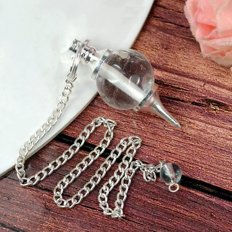 Natural Clear Quartz Pendulum for Dowsing & Meditation | Brahmatells by Brahmatells