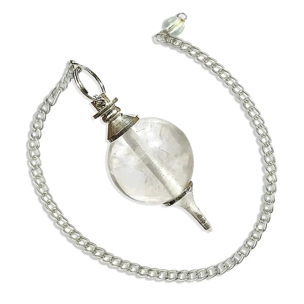 Natural Clear Quartz Pendulum for Dowsing & Meditation | Brahmatells by Brahmatells