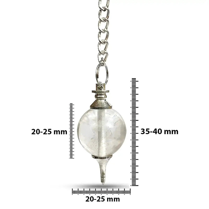 Natural Clear Quartz Pendulum for Dowsing & Meditation | Brahmatells by Brahmatells