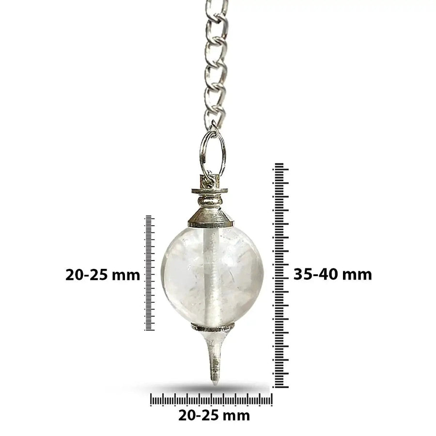 Natural Clear Quartz Pendulum for Dowsing & Meditation | Brahmatells by Brahmatells
