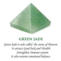 Natural Crystal Stone Jade Pyramid by Brahmatells