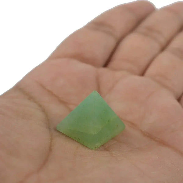 Natural Crystal Stone Jade Pyramid by Brahmatells