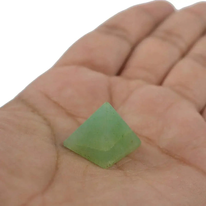Natural Crystal Stone Jade Pyramid by Brahmatells