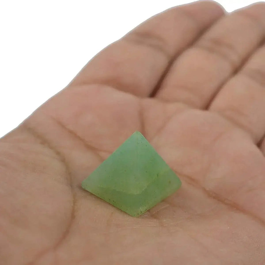 Natural Crystal Stone Jade Pyramid by Brahmatells