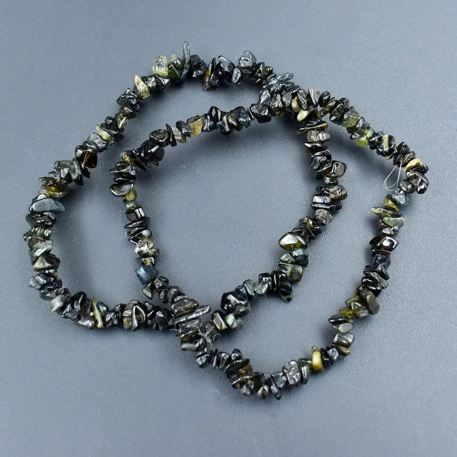 Natural Moldavite Chip Bracelet – Energized Green Crystal by Brahmatells