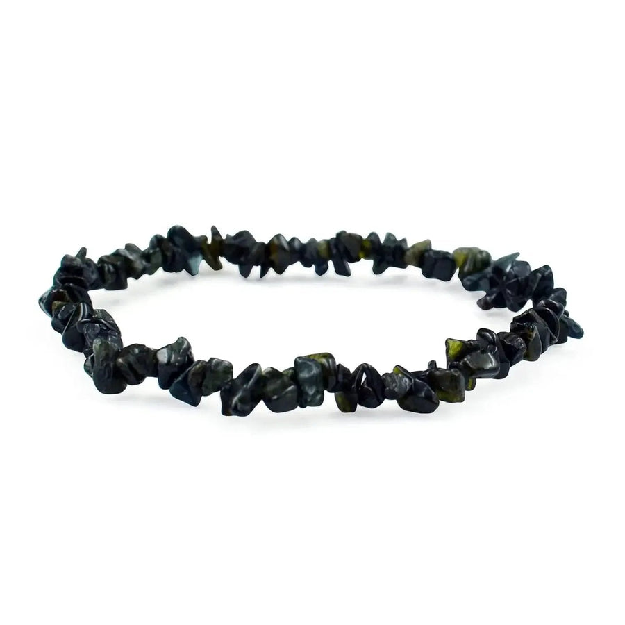 Natural Moldavite Chip Bracelet – Energized Green Crystal by Brahmatells