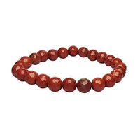 Natural Energized Red Jasper Reiki Healing Stones Bracelet - 8mm Beads by Brahmatells