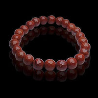 Natural Energized Red Jasper Reiki Healing Stones Bracelet - 8mm Beads by Brahmatells