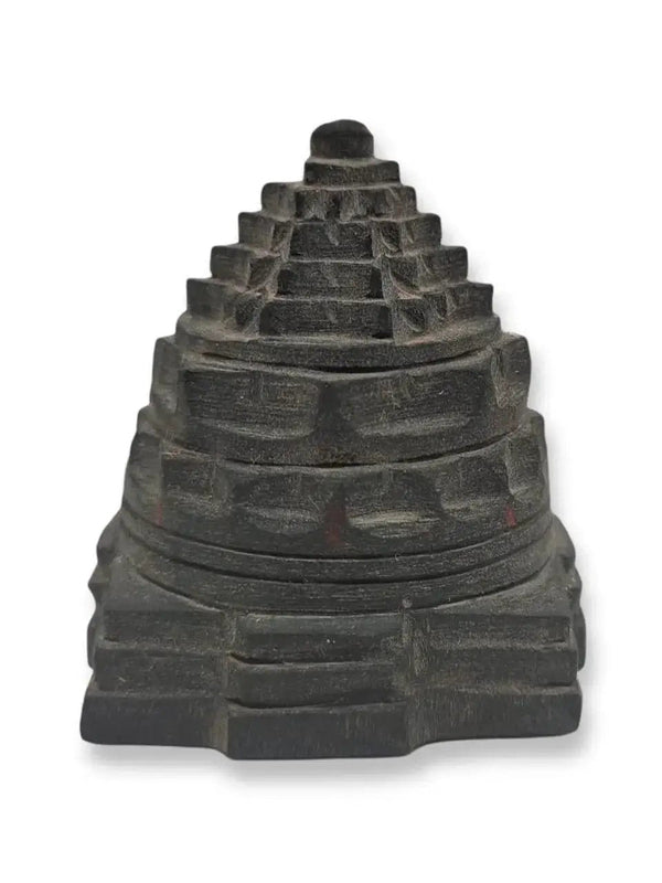 Natural Handcrafted Semi Precious Gemstone Meru Shree Yantra (Shali Gram Shree Yantra) by Brahmatells