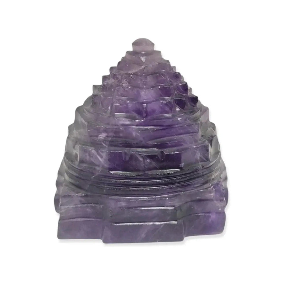 Natural Handcrafted Semi Precious Gemstone Meru Shree Yantra (Shali Gram Shree Yantra) by Brahmatells