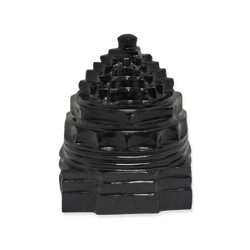 Natural Handcrafted Semi Precious Gemstone Meru Shree Yantra (Shali Gram Shree Yantra) by Brahmatells