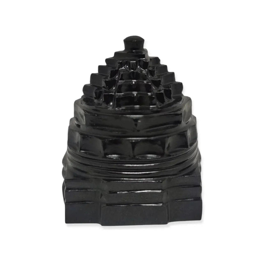 Natural Handcrafted Semi Precious Gemstone Meru Shree Yantra (Shali Gram Shree Yantra) by Brahmatells
